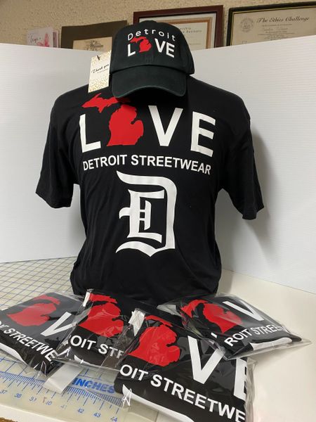 Love - Detroit Streetwear MI - Black (t-shirt only)