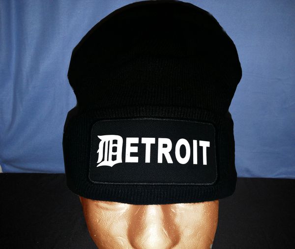 Detroit - Black Skull Cap