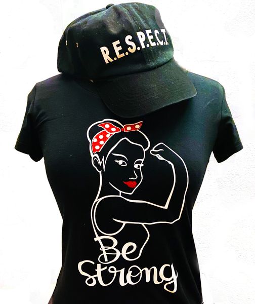 Rosie the Riveter - Black (Short Sleeves)