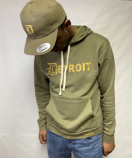 Detroit Pullover Hoodie -Military Green