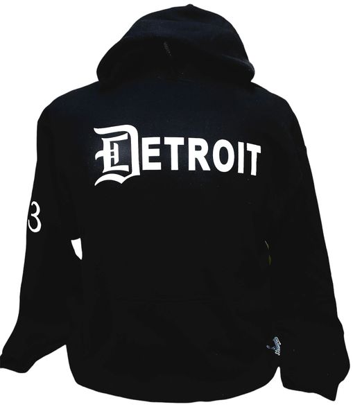 Detroit Black Pullover Hoodie