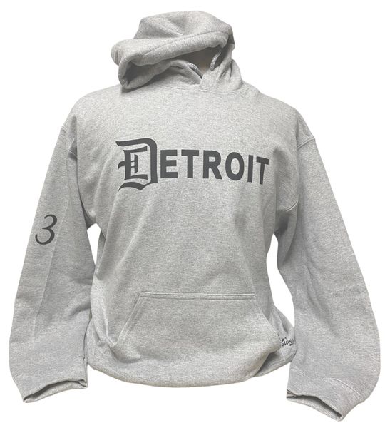Detroit Gray Pullover Hooie