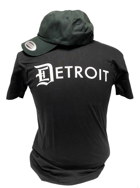 Detroit T-shirt - Black/White Print