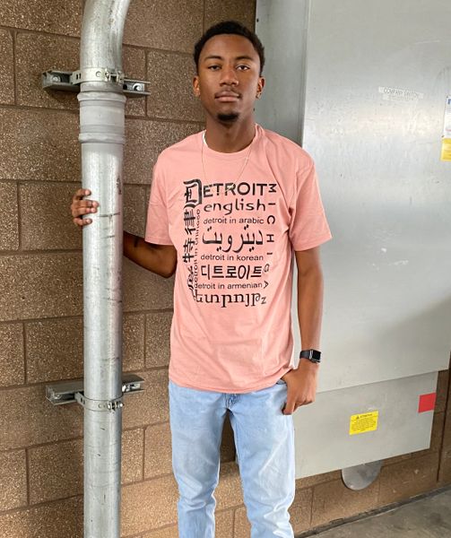 Detroit Diversity T-shirt -Salmon