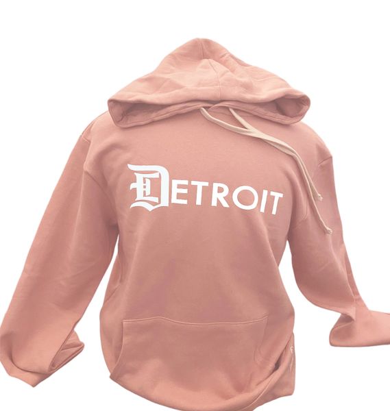 Detroit Pull Over Hoodie - Dessert Pink