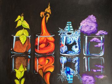 Les 4 éléments: La terre, le feu, l’eau, l’air