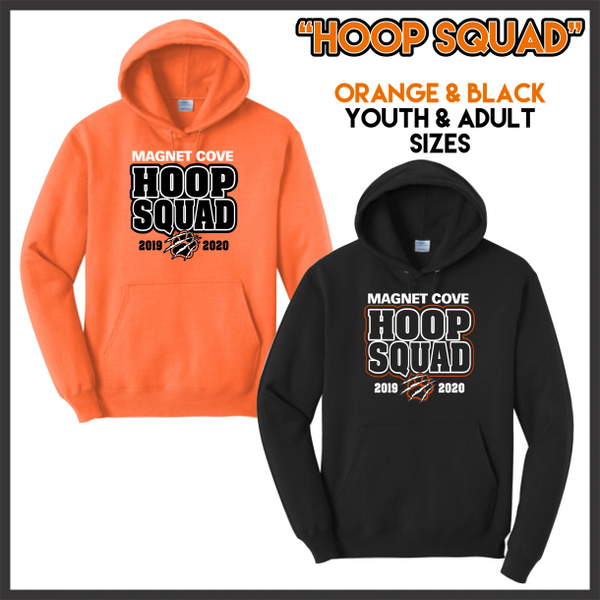 Black squad best sale hoodie orange