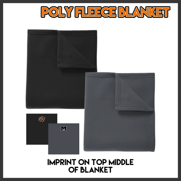 MC Basketball Poly Fleece Blanket | Rev'd Up Ink