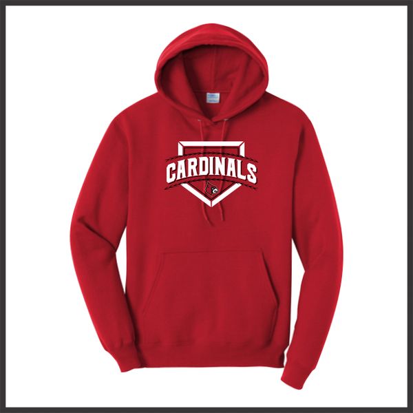 Harmony Grove Cardinals Baseball/Softball Cotton Hoodie Sweatshirt