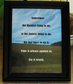 Sometimes Framed Quote 5x7