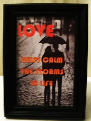 Love Calms Framed Quote 5x7