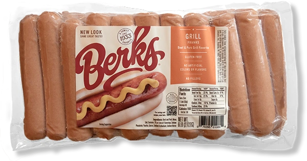 5 lb Berks Hot Dogs