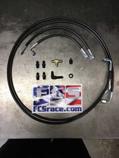 rear hand brake tucked line kit