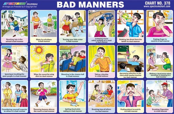 Bad Manners In Sentence Examples