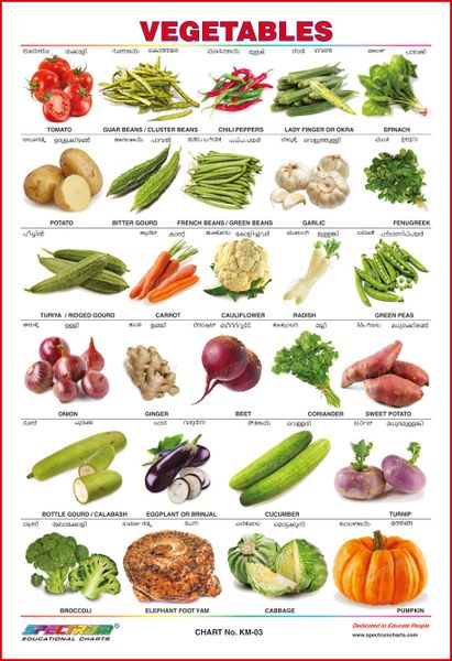 Vegetables (Kannada & Malayalam)