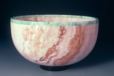 Alabaster turned bowl