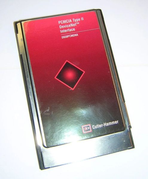 Eaton Cutler-Hammer PCMCIA DeviceNet Interface D930PCMDNA Scanner PC Card