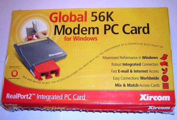 Xircom CardBus RealPort2 56k Modem PC Card R2BM56WG NEW in Box