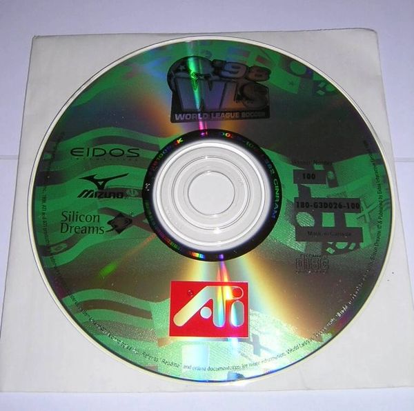 World League Soccer '98 ATi Accelerated Game PC CD-ROM