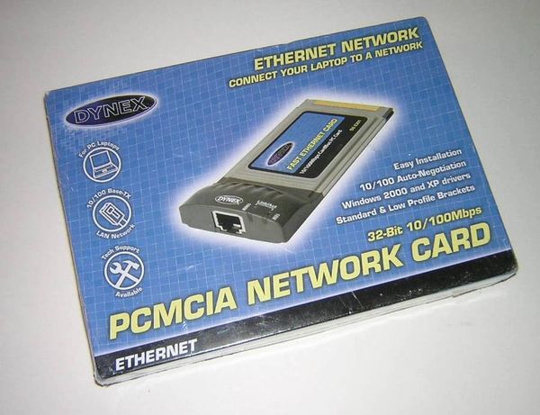 Dynex CardBus 10/100 Fast Ethernet LAN PC Card DX-E201 NEW in Box