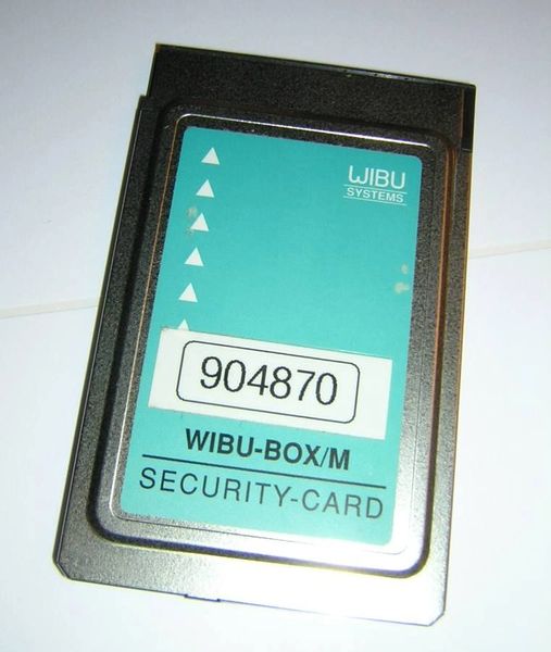 Wibu Systems Wibu-Box/M Security Card PCMCIA Adapter PC Card