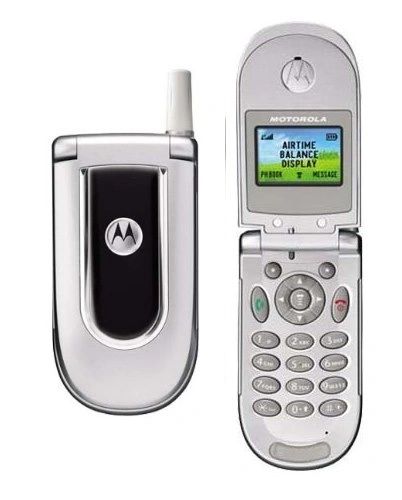 Motorola V170 Gsm Mobile Cell Flip Phone Tracfone Silver With Battery Omnibooks