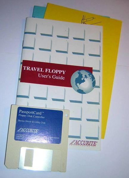 Accurite Travel Floppy PCMCIA Drive Manual and Install Diskette