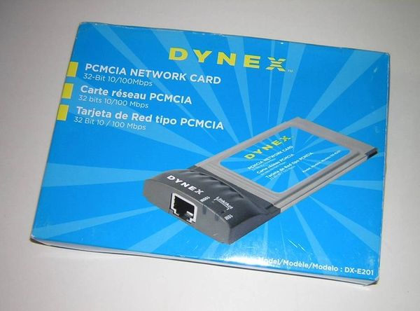 Dynex CardBus 10/100 Fast Ethernet LAN PC Card DX-E201 NEW in Box