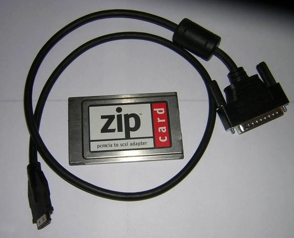 Iomega Zip SCSI PCMCIA Adapter PC Card + Cable