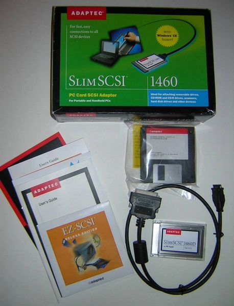 Adaptec SlimSCSI PCMCIA SCSI Adapter PC Card Kit 1460D