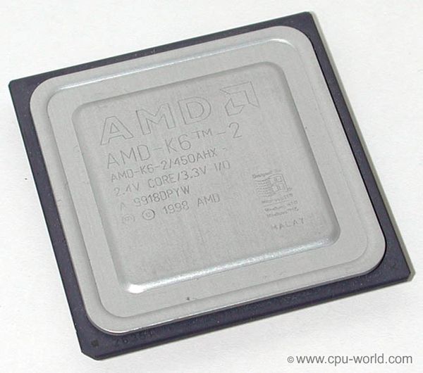 AMD K6-2/450AHX CPU 450 MHz Super Socket 7