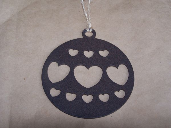 Hearts in Circle Ornament