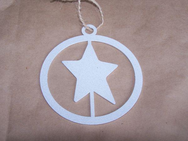 Star in Circle Ornament