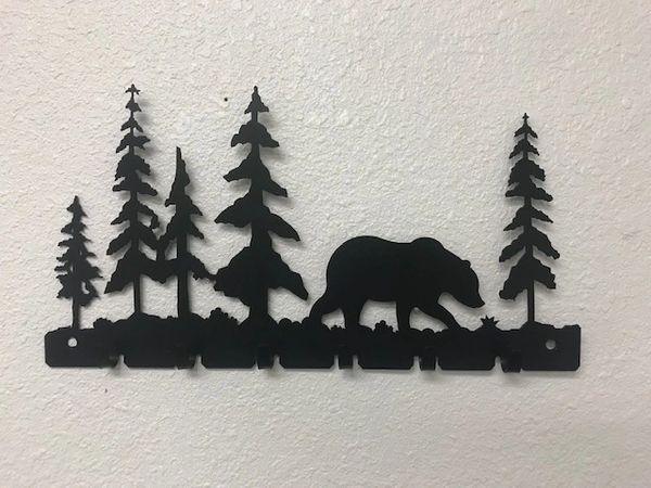 Bear With Trees 6 Key Hook