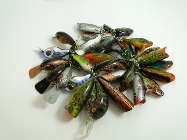 Vintage Lot Of Heddon Stingaree Fishing Lures Tiny & Regular All Colors