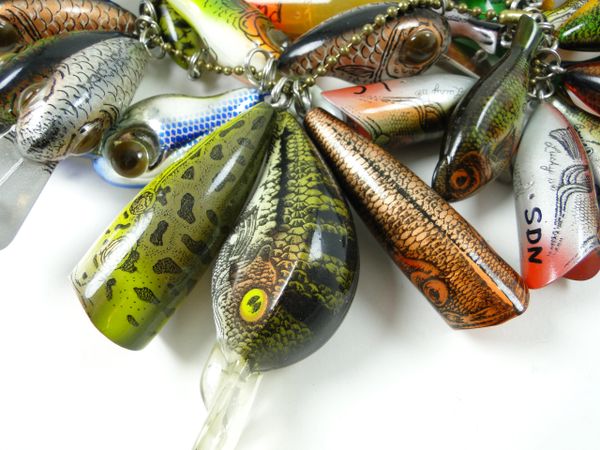 Heddon Salesman Fishing Lures  Old Antique & Vintage Wood Fishing Lures  Reels Tackle & More