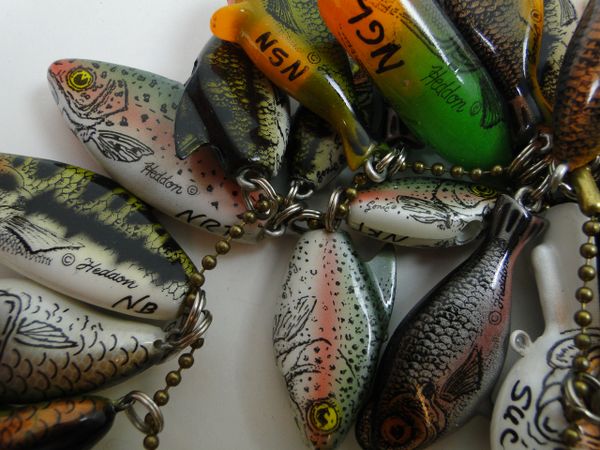 VINTAGE POE'S FISHING Lure Salesman Chain - Ring Poes Salesman Display  $50.00 - PicClick