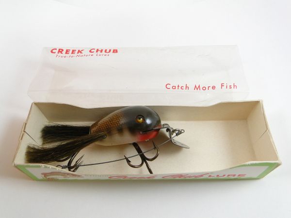 Creek Chub Surface Ding Bat  Diy fishing lures, Antique fishing