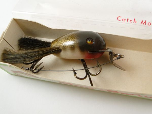 ▷ Creek Chub Plunking Dinger and Surface Dingbat Wooden Vintage