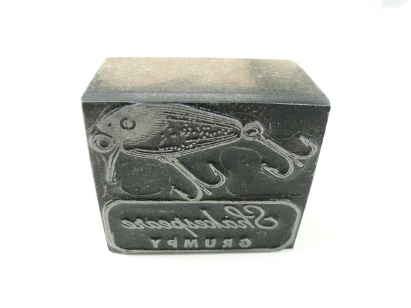 Shakespeare GRUMPY Fishing Lure Printers Block RARE