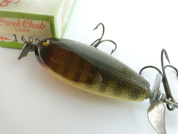 Creek Chub Baby Injured Minnow PIKIE Model 1600 EX in Correct Box.