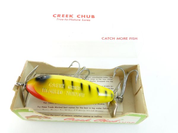 Creek Chub 1600 Yellow Black Shore Pattern SPECIAL Baby Injured Minnow