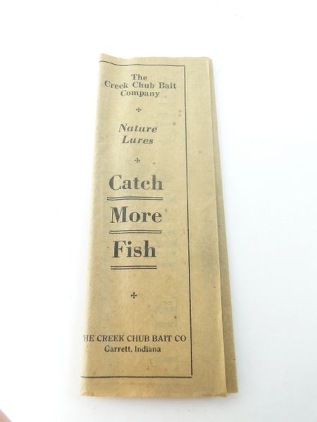 Creek Chub 1921-3rd RARE Intro Box Catalog NEW DELUXE WAGTAIL 800 Series