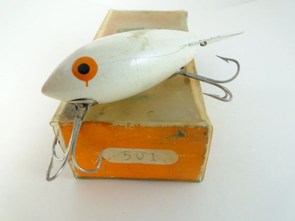 2 Vintage Bomber Fishing Lures With Papers & Box