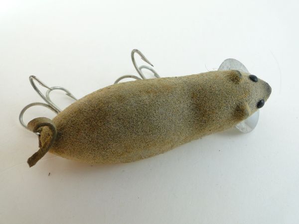 Vintage Heddon Meadow Mouse Fishing Lure 