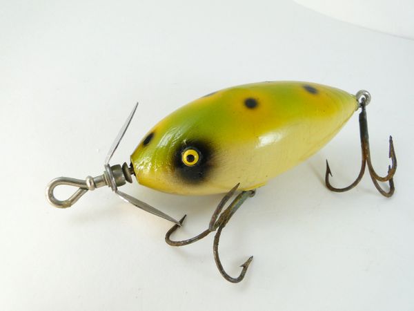 VINTAGE SOUTH BEND Surf Oreno #963 Wood Fishing Lure Rare Yellow Color  $29.99 - PicClick