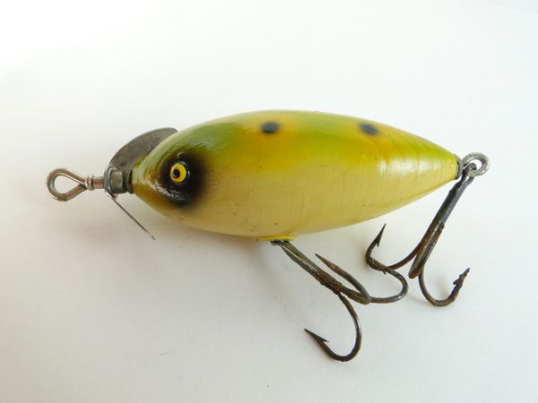 South Bend 963 Early Surf Oreno Frog Spot 1920 Vintage Wood Lure