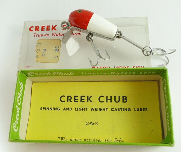 Vintage Creek Chub Spinning Darter Wood Fishing Lure Heddon