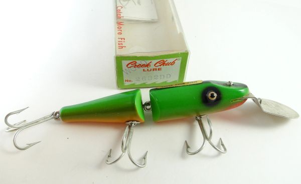 Creek Chub 2632 DD NON MATTE FIREPLUG FINISH Jointed Pikie EX+ in Correct  Box