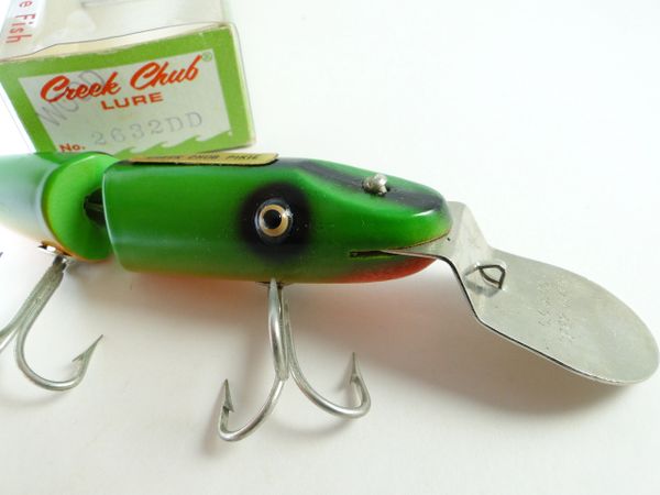 Incredibly Rare Creek Chub Lure Box Only. 7202 Surfster / Pikie Hybrid  Special